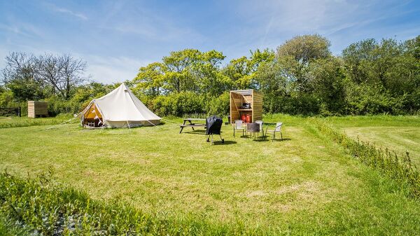 Beavers Retreat campsite in Manorbier, Pembrokeshire