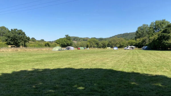 Runnis Meadow Camping campsite in Minsterley, Shropshire