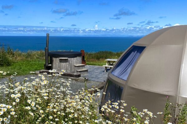Penrhyn Farm Camping campsite in New Quay, Ceredigion
