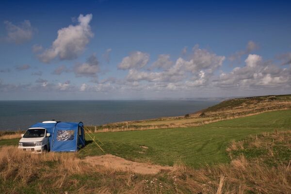 Penrhyn Farm Camping campsite in New Quay, Ceredigion