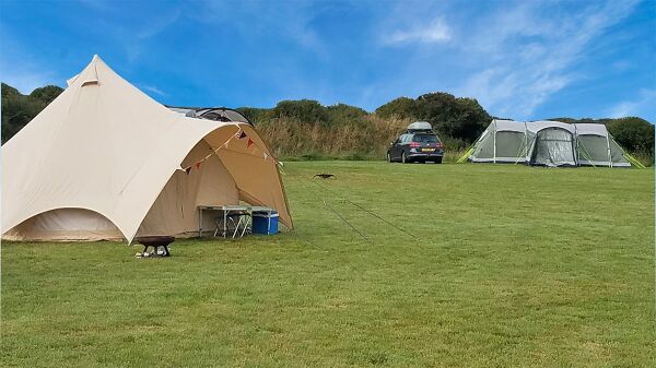 Ffynnonddewi Camping campsite in Haverfordwest, Pembrokeshire