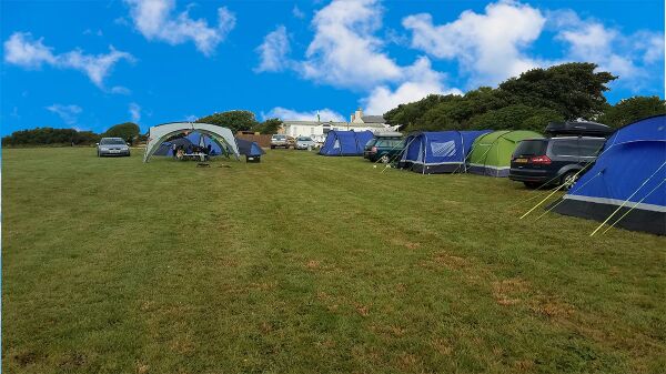 Ffynnonddewi Camping campsite in Haverfordwest, Pembrokeshire
