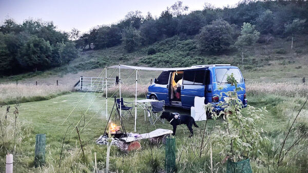 Belan Bluebells campsite in Llanidloes, Powys