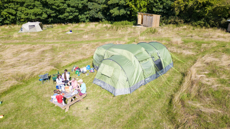 Coedfryn Farm Camping campsite in Crymch, Pembrokeshire