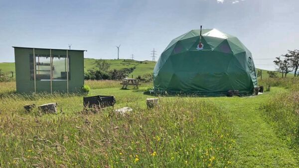 Pant y Rhedyn Domes campsite in Abergele, Conwy
