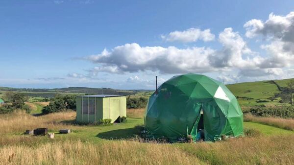 Pant y Rhedyn Domes campsite in Abergele, Conwy