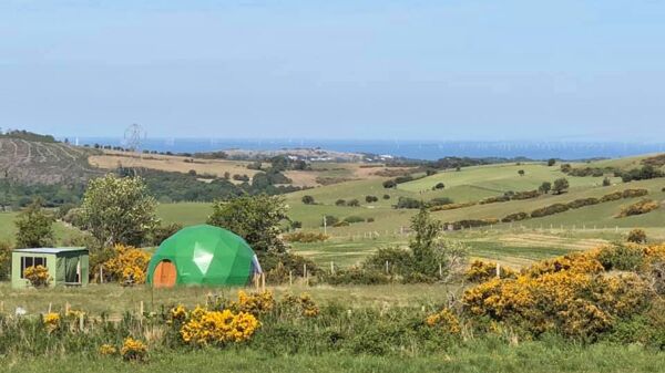 Pant y Rhedyn Domes campsite in Abergele, Conwy