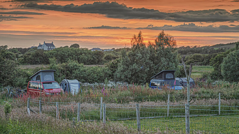 Mulberry's Farm campsite in Holyhead, Anglesey
