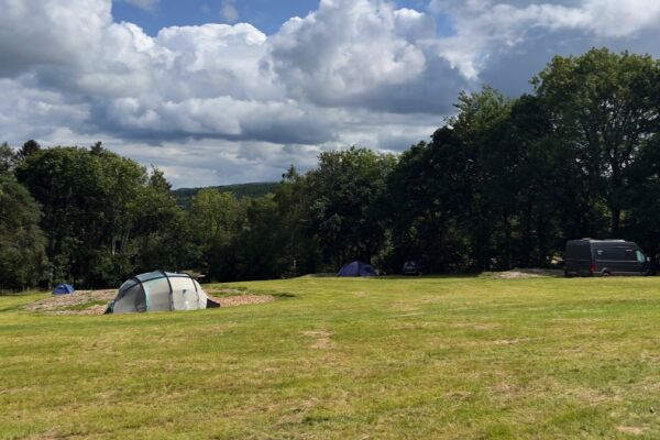 Cwm Wye Camping campsite in Builth Wells, Powys