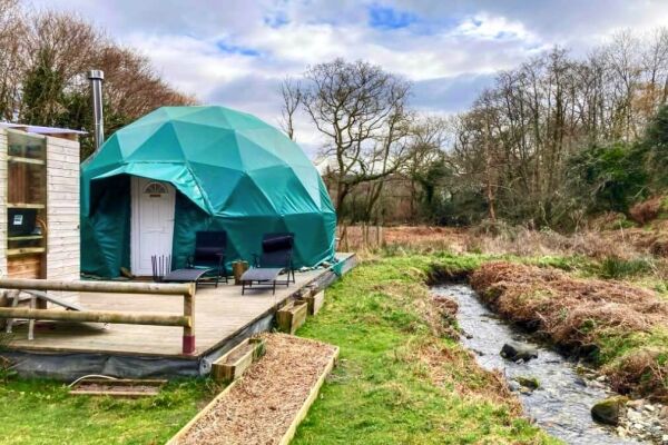 Dartmoor Domes campsite in Plymouth, Devon