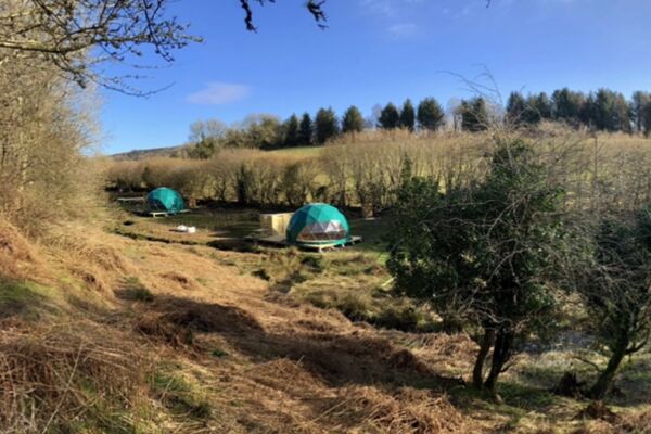 Dartmoor Domes campsite in Plymouth, Devon