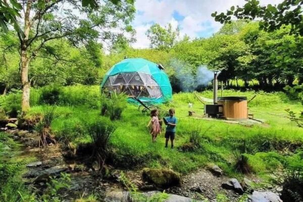 Dartmoor Domes campsite in Plymouth, Devon
