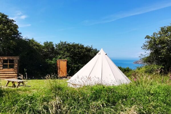 The Hide campsite in Newport, Pembrokeshire