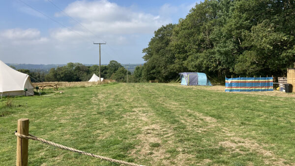 Coedmor Camping campsite in Cardigan, Ceredigion