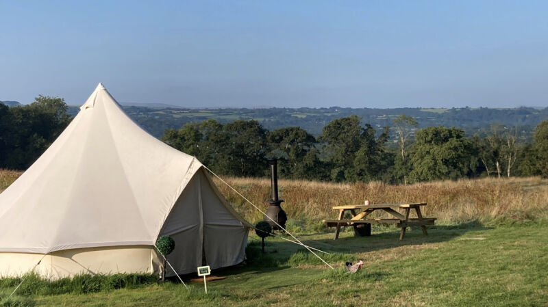 Coedmor Camping campsite in Cardigan, Ceredigion