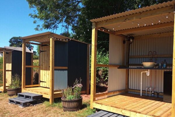 Orchard Hideaway campsite in Exeter, Devon