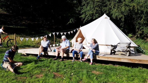 Ryeford Ponds campsite in Ross-On-Wye, Herefordshire