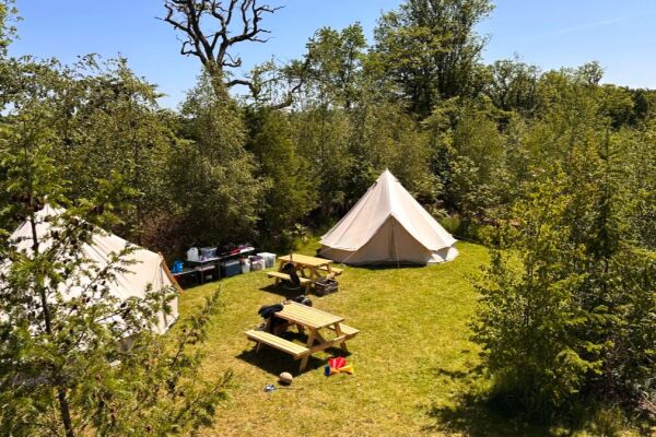 Landsker Camping campsite in Narberth, Pembrokeshire