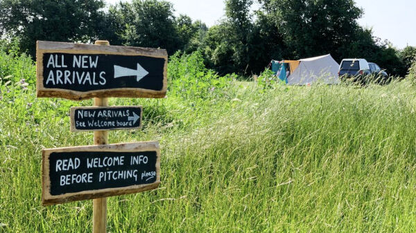Cuckoo Fen campsite in Over, Cambridgeshire
