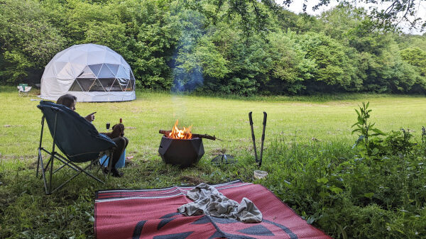 Penvose Barn campsite in Bodmin, Cornwall
