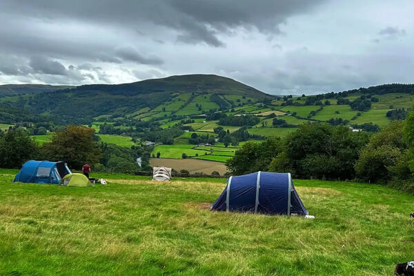 Alltimate View campsite in Brecon, Powys
