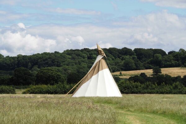 Great Cotmarsh Farm campsite in Broad Town, Wiltshire