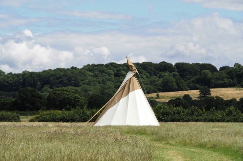 Great Cotmarsh Farm campsite in Broad Town, Wiltshire